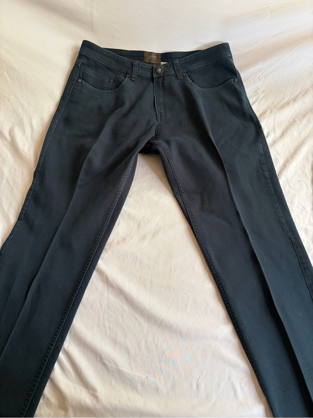 Jachs Men's Slim Straight Jeans in Dark Teal Size 32x32